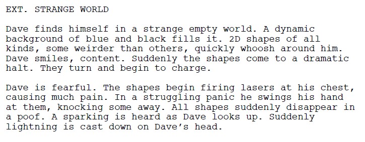 Don't Do Drugs excerpt from the screenplay